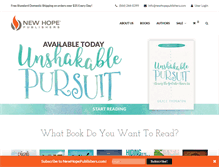 Tablet Screenshot of newhopepublishers.com